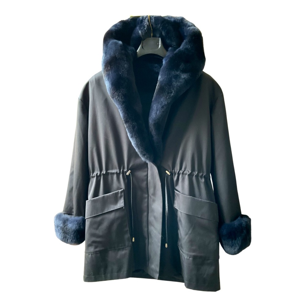 Max & Moi Black Parka - 36
